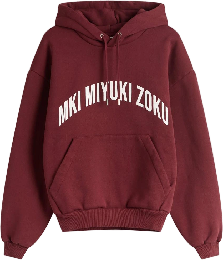 Women's Mki Arch Hoodie - End. Exclusive in Burgundy/White, Size: Medium | END Clothing