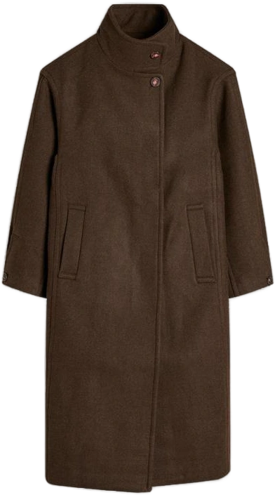 Women's Agnes Wool Coat Jacket in Choc | Size: UK 12 | Polyester/Wool | END Clothing