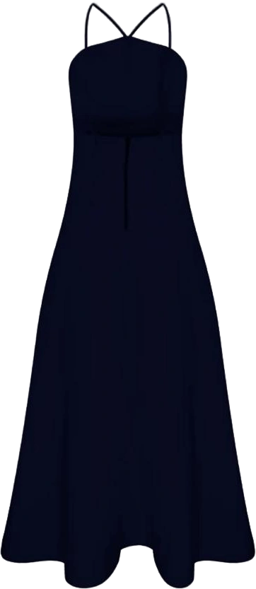 Women's Riley Midi Dress In Midnight Blue