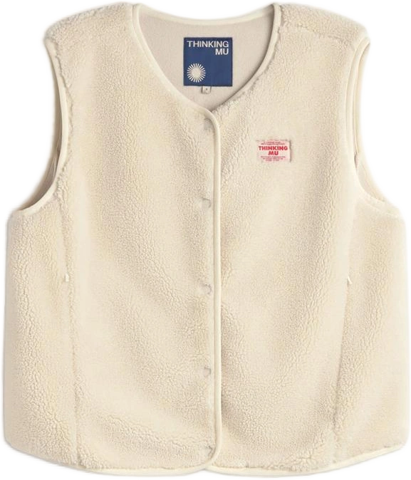 Gilet 'Jay' bianco lana
