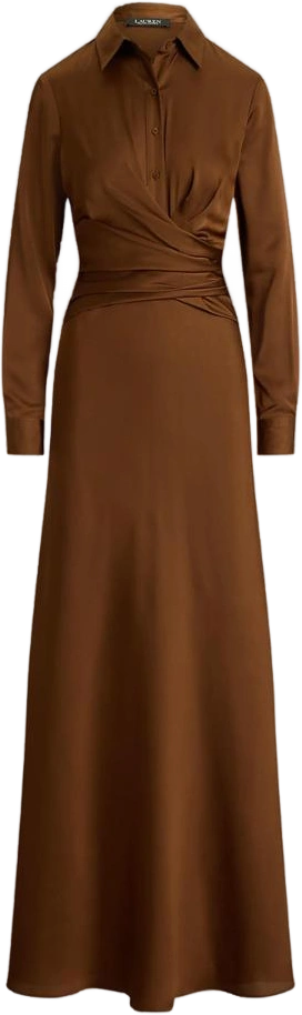 Vestido de noche chocolate