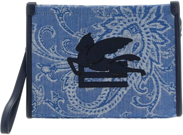 Jacquard Pochette with Pegaso Detail