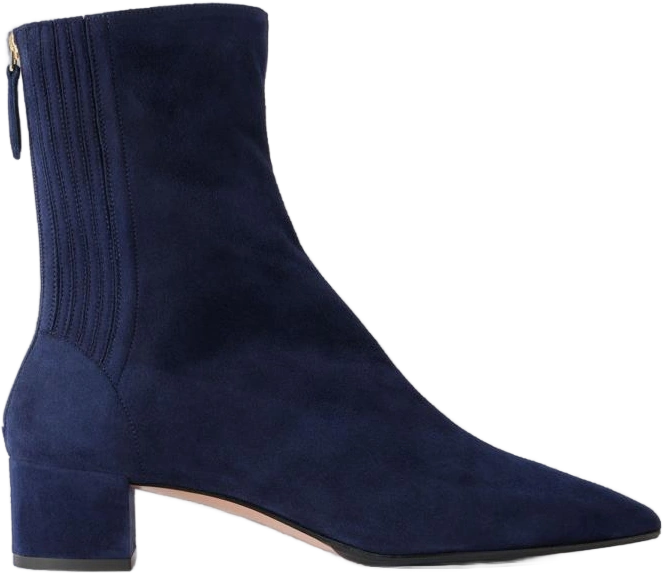 saint honoré 35 suede ankle boots navy