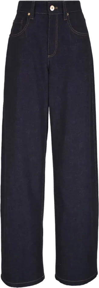 Brunello Cucinelli five-pocket denim jeans - Blue
