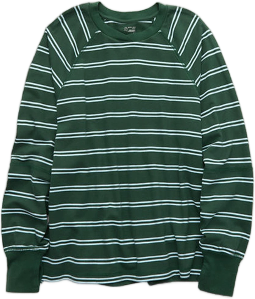 OFFLINE By Aerie Pique Long Sleeve T-Shirt Women's Rugged Green