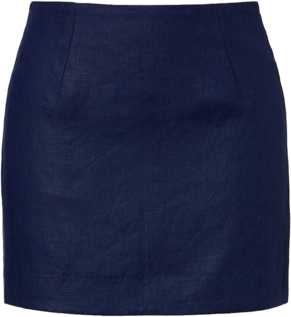 Faithfull Jane linen miniskirt