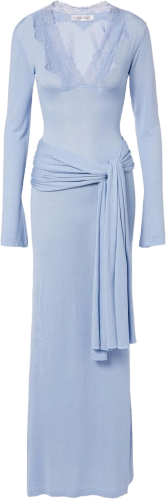 Aya Muse Lace-trimmed maxi dress