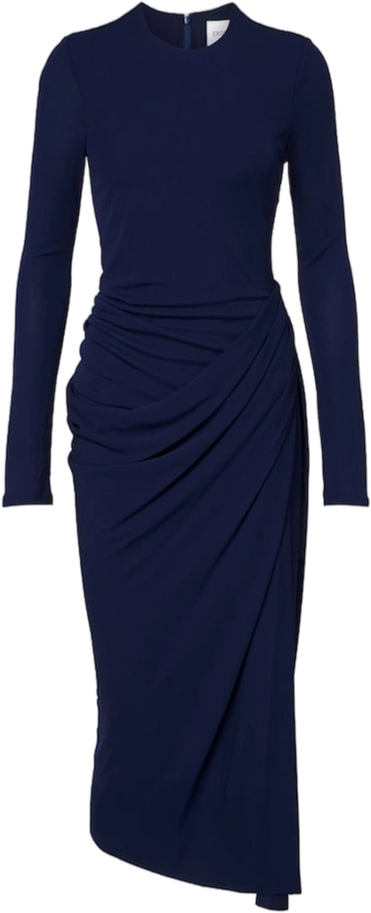 Erdem Draped jersey midi dress