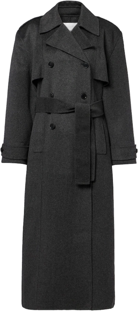 The Frankie Shop Nikola belted wool and cashmere coat