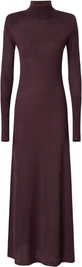 Pinko Long Wool Turtleneck Dress