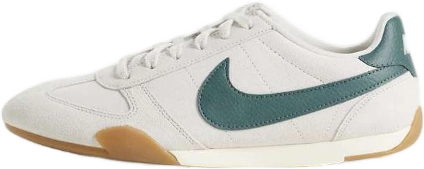 Sprint Sister baskets en blanc cassé et daim vert