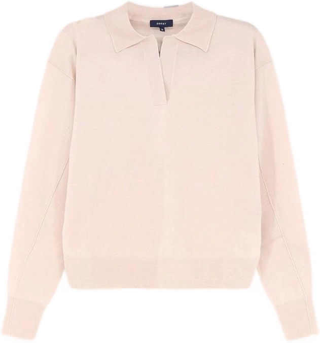 Sweater woman color blush pink