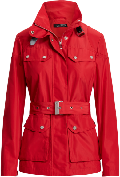 Oxford Field Jacket In Red