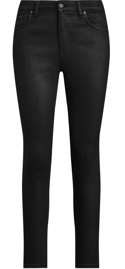 High-Rise Skinny Ankle Jean In Black Lacquer