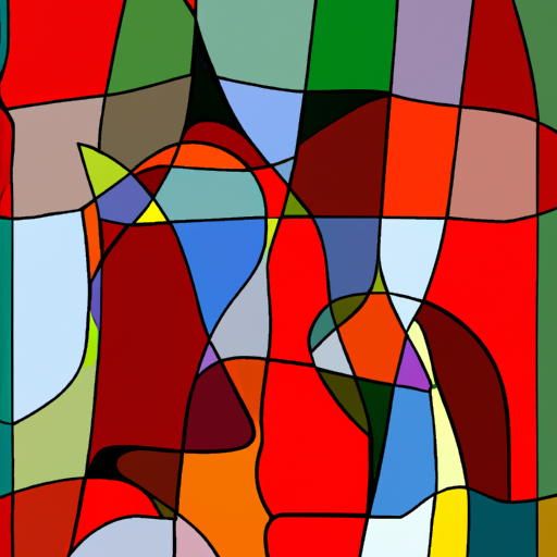 Example of visual style of Cubism