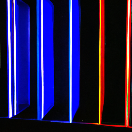 Example of visual style of Dan Flavin