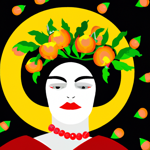 Example of visual style of Frida Kahlo