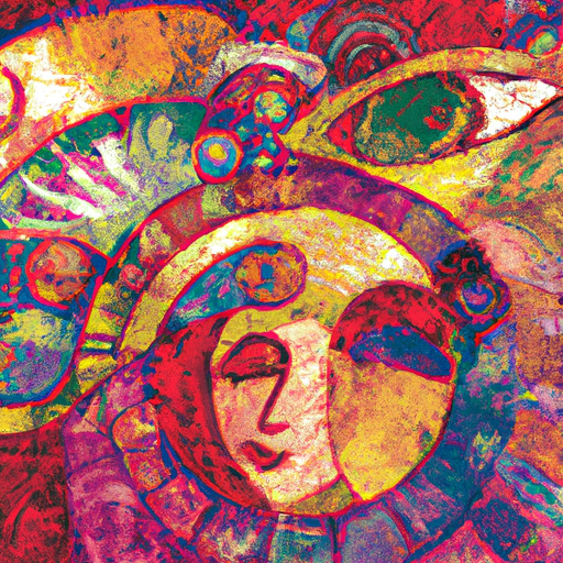 Example of visual style of Gustav Klimt
