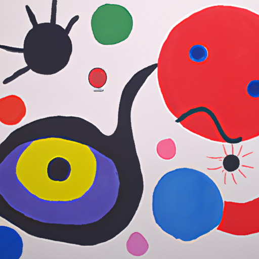 Example of visual style of Joan Miro