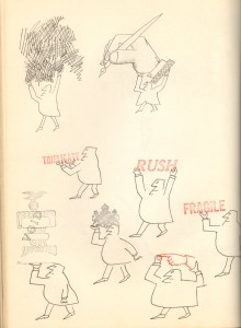 Example of visual style of Saul Steinberg