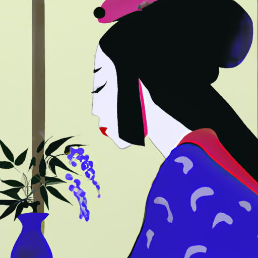 Example of visual style of Utamaro