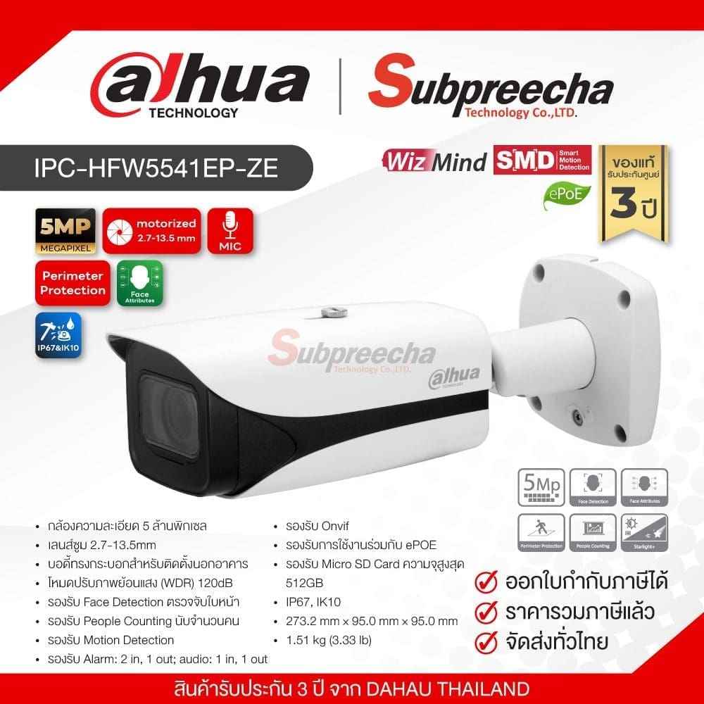 IPCHFW5541EPZE33 ทรัพย์ปรีชา เทคโนโลยี