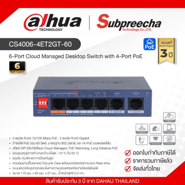 DHCS40064ET2GT6033 ทรัพย์ปรีชา เทคโนโลยี