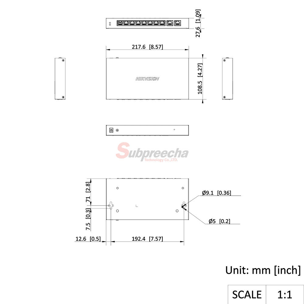 DS3E1310PEIMDimensionsimage1 ทรัพย์ปรีชา เทคโนโลยี