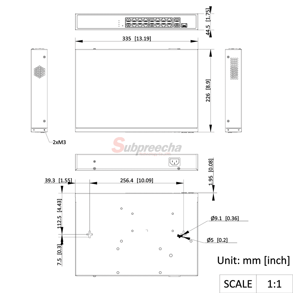 DS3E1318PEIMDimensionsimage11 ทรัพย์ปรีชา เทคโนโลยี