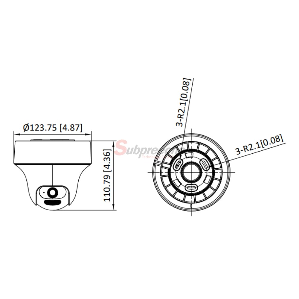 DS2CE70D0TPTLTSDimensionsimage1 ทรัพย์ปรีชา เทคโนโลยี