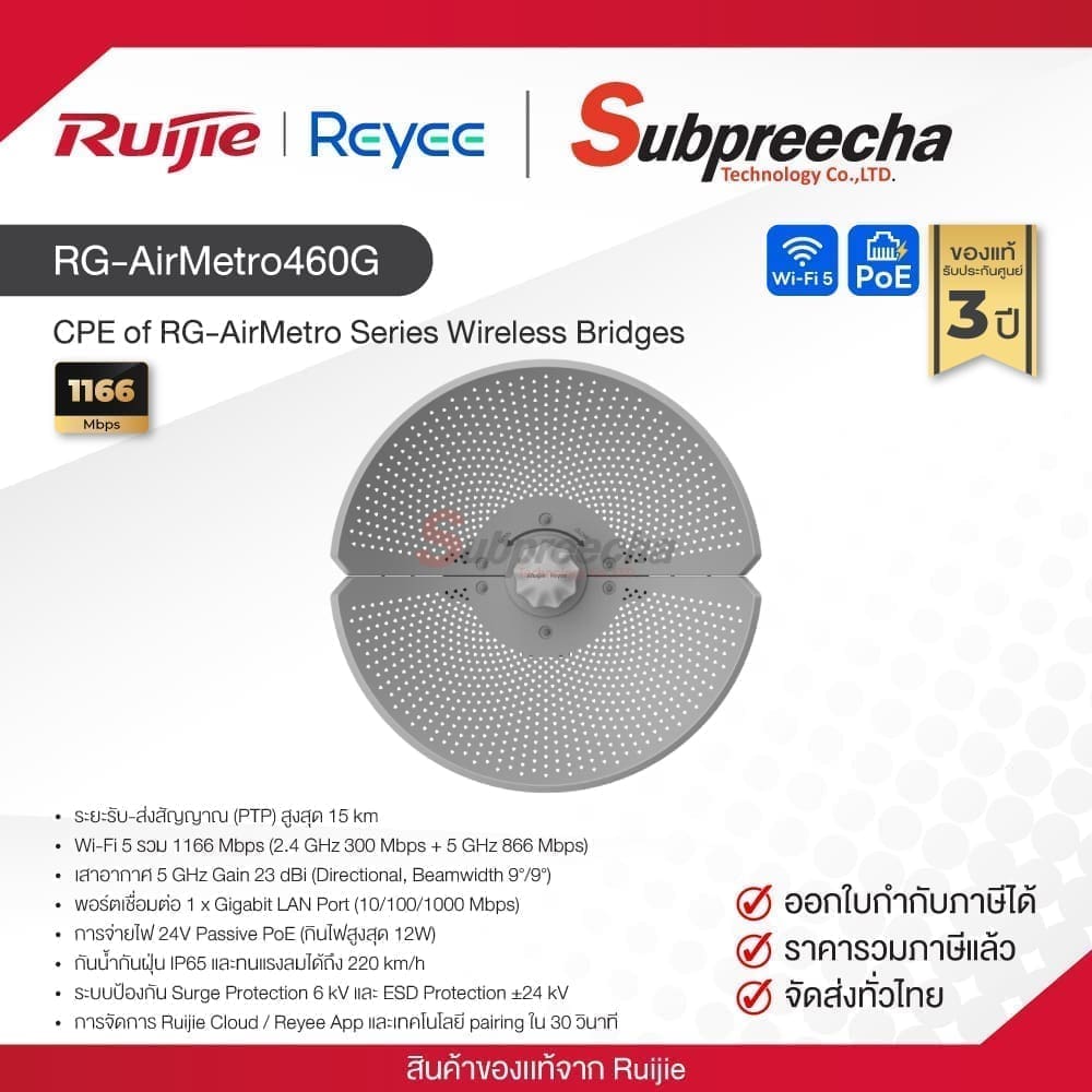 RGAirMetro460G30 ทรัพย์ปรีชา เทคโนโลยี