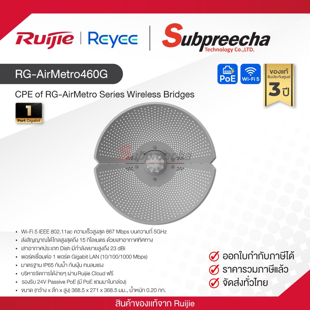RGAirMetro460G32 ทรัพย์ปรีชา เทคโนโลยี