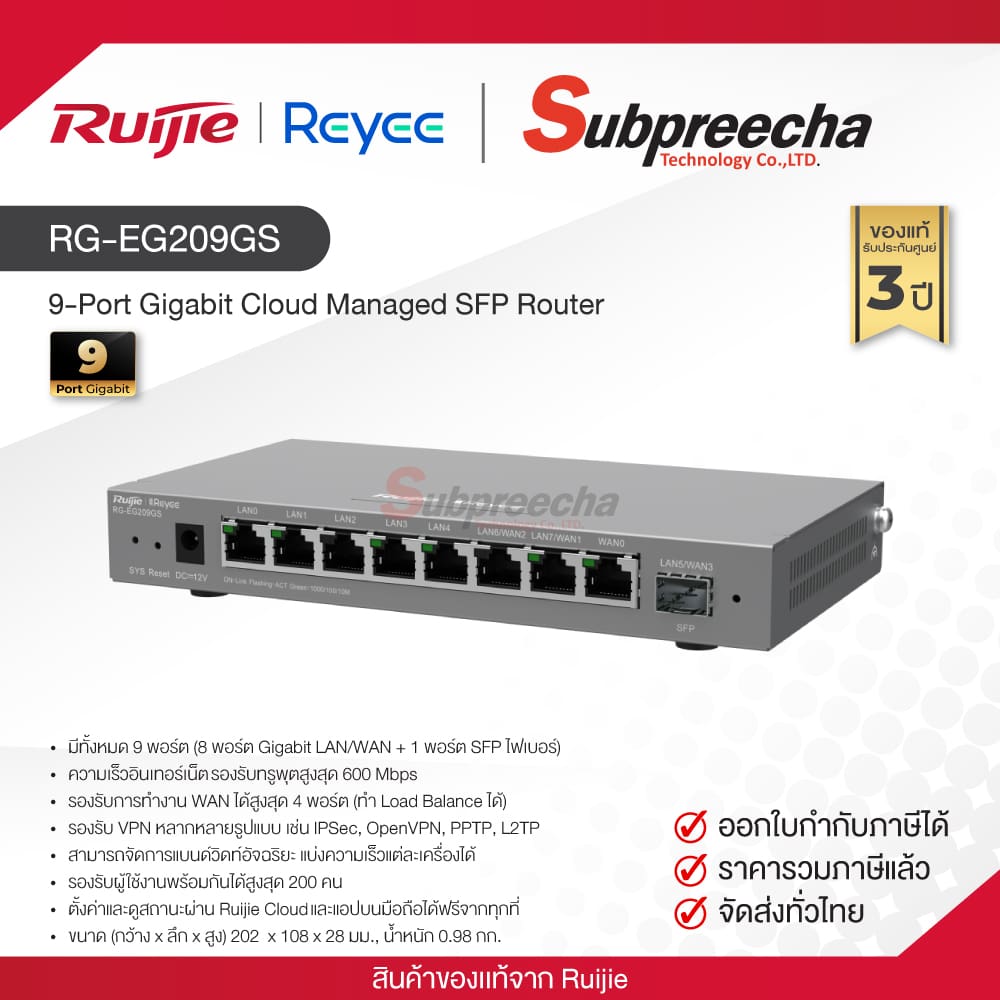 RGEG209GS33 ทรัพย์ปรีชา เทคโนโลยี
