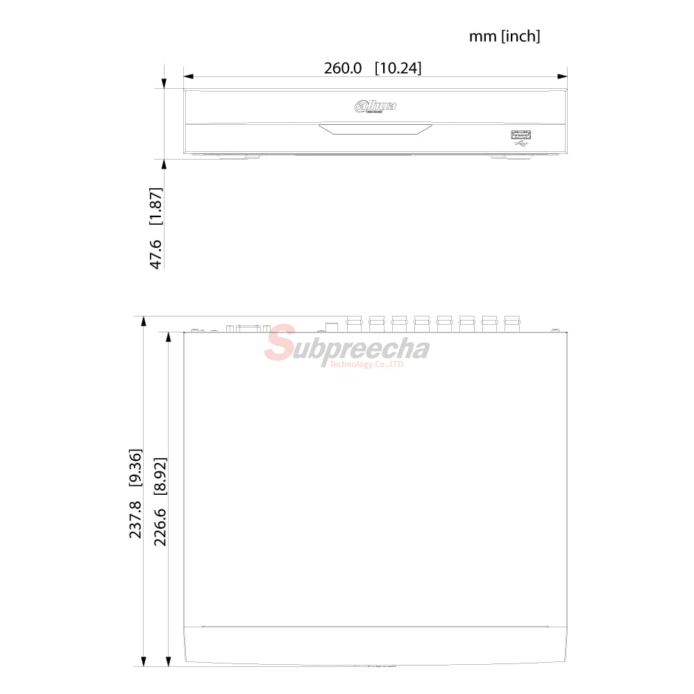 XVR4116HSITDIMENSIONS ทรัพย์ปรีชา เทคโนโลยี