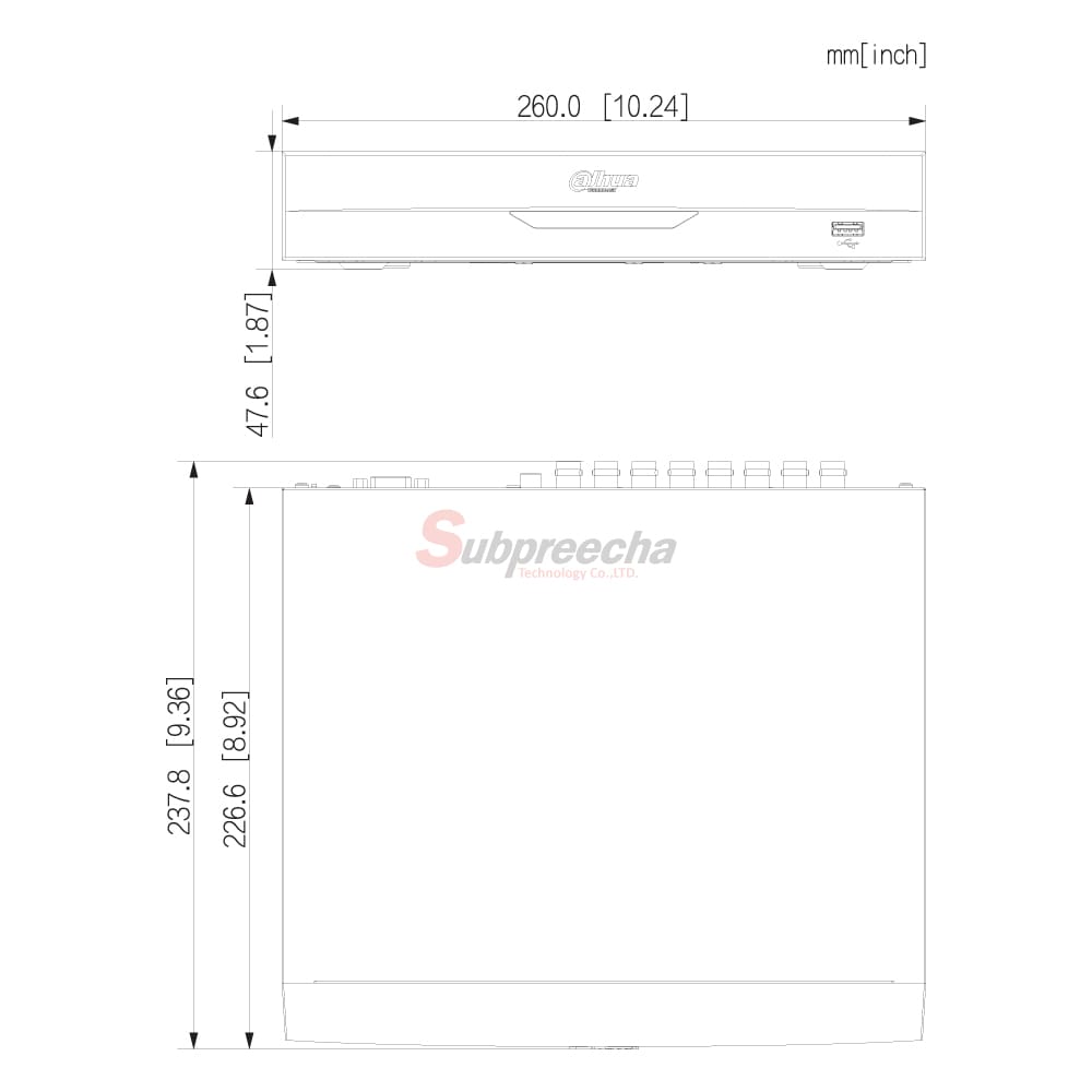 XVR5116HS5MI3TDIMENSIONS ทรัพย์ปรีชา เทคโนโลยี