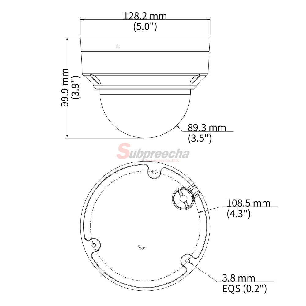 IPC3524LEADF28KWPDimensions1 ทรัพย์ปรีชา เทคโนโลยี