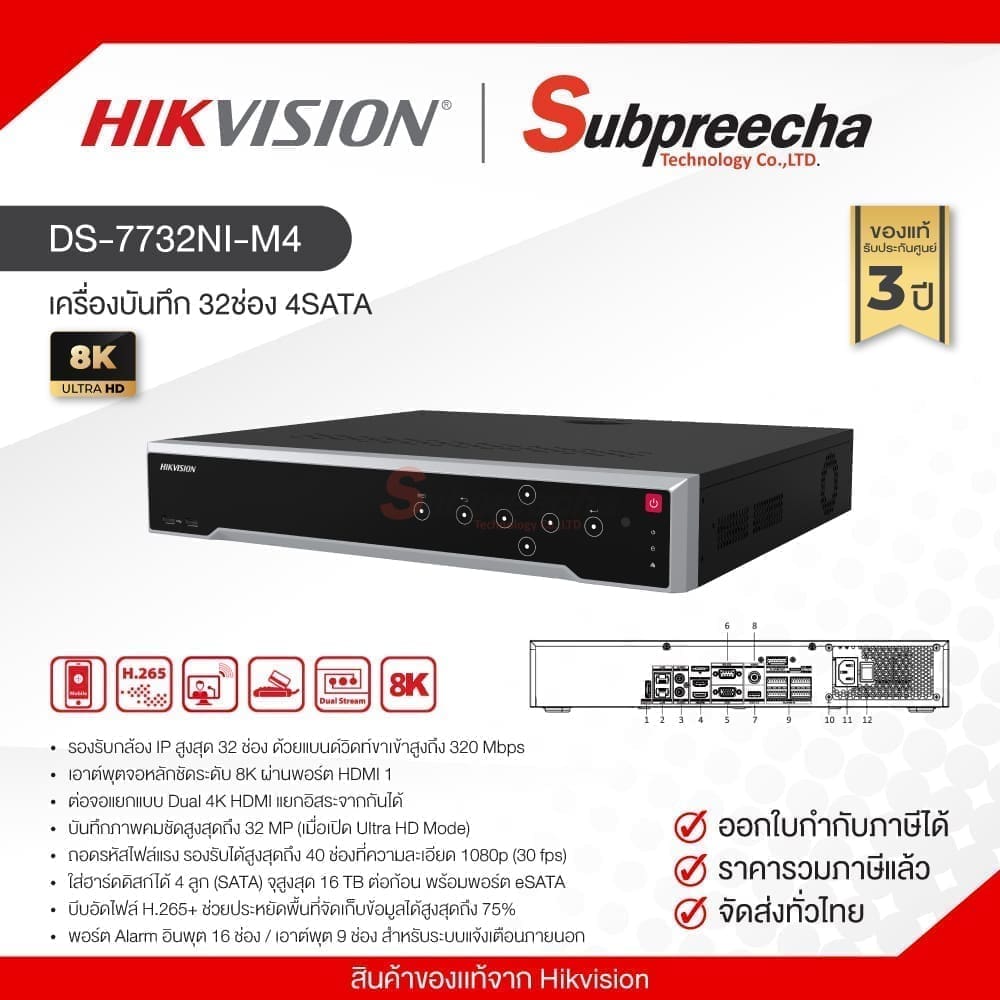 DS7732NIM430 ทรัพย์ปรีชา เทคโนโลยี