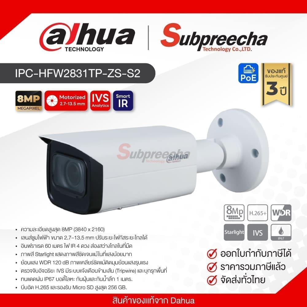 IPCHFW2831TPZSS231 ทรัพย์ปรีชา เทคโนโลยี