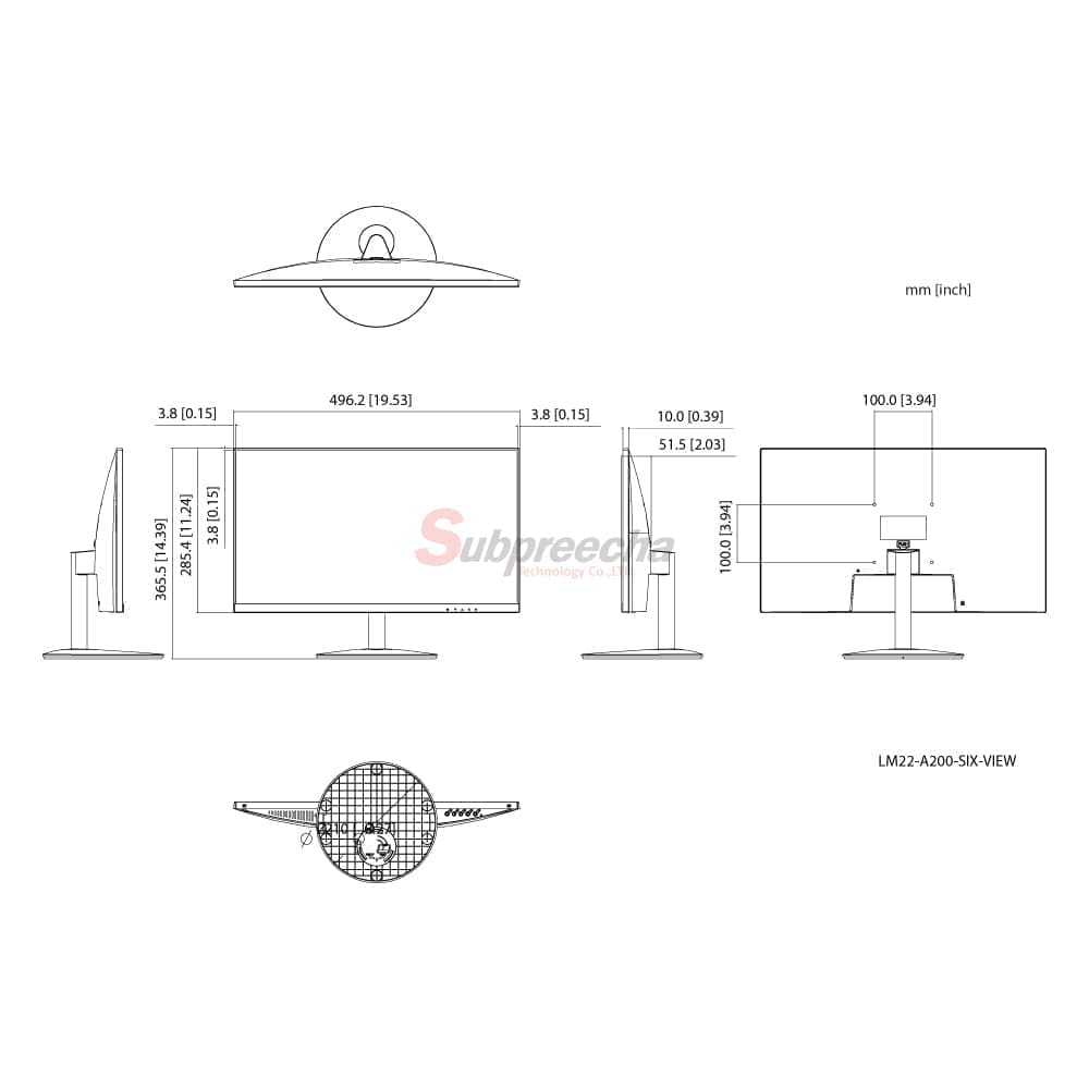 LM22A200DIMENSIONS ทรัพย์ปรีชา เทคโนโลยี