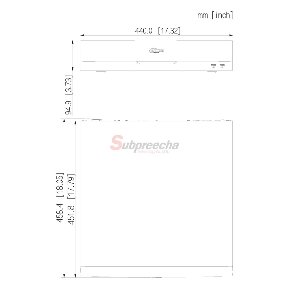 NVR5816EI2DIMENSIONS ทรัพย์ปรีชา เทคโนโลยี