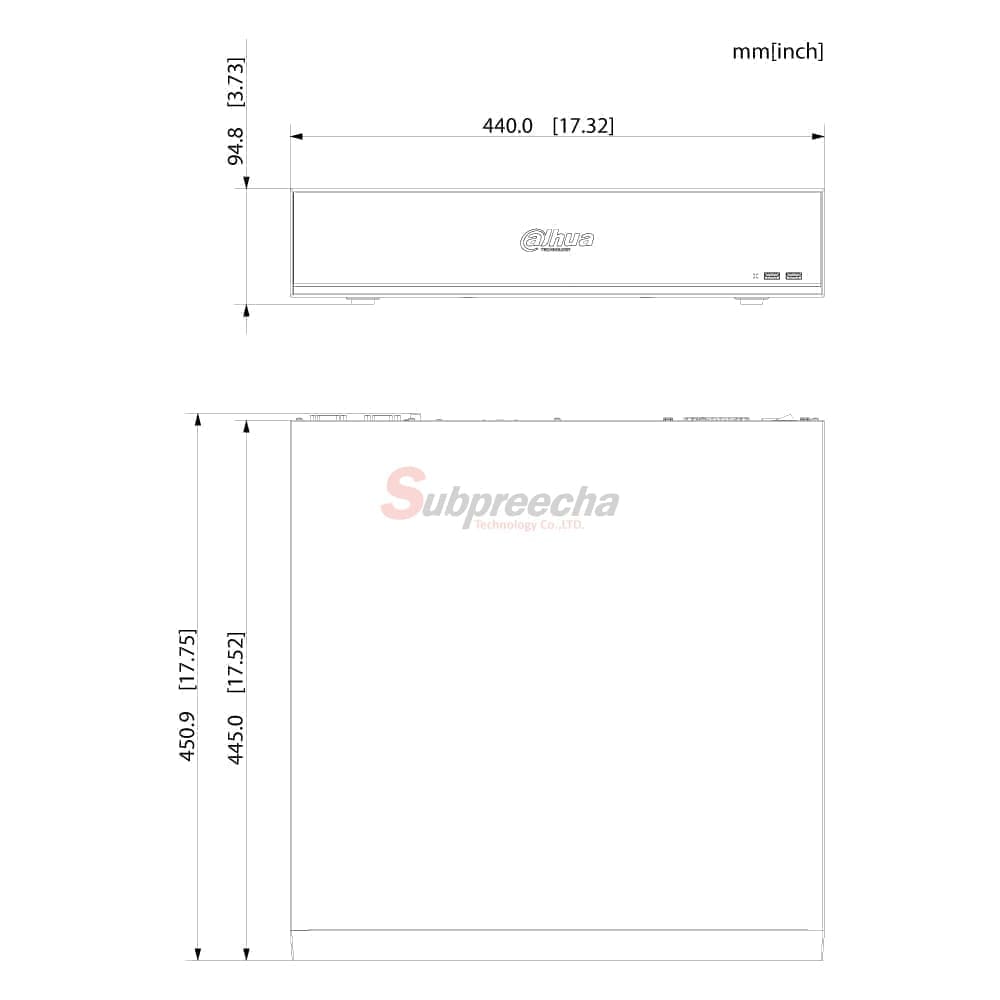 NVR5832ILDIMENSIONS ทรัพย์ปรีชา เทคโนโลยี