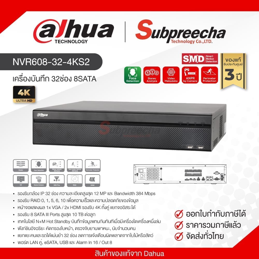 NVR608324KS230 ทรัพย์ปรีชา เทคโนโลยี