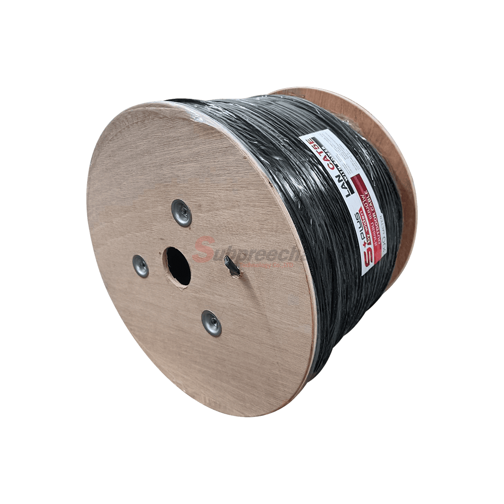 CAT5E Outdoor+ไฟ 300M S Plus22 ทรัพย์ปรีชา เทคโนโลยี