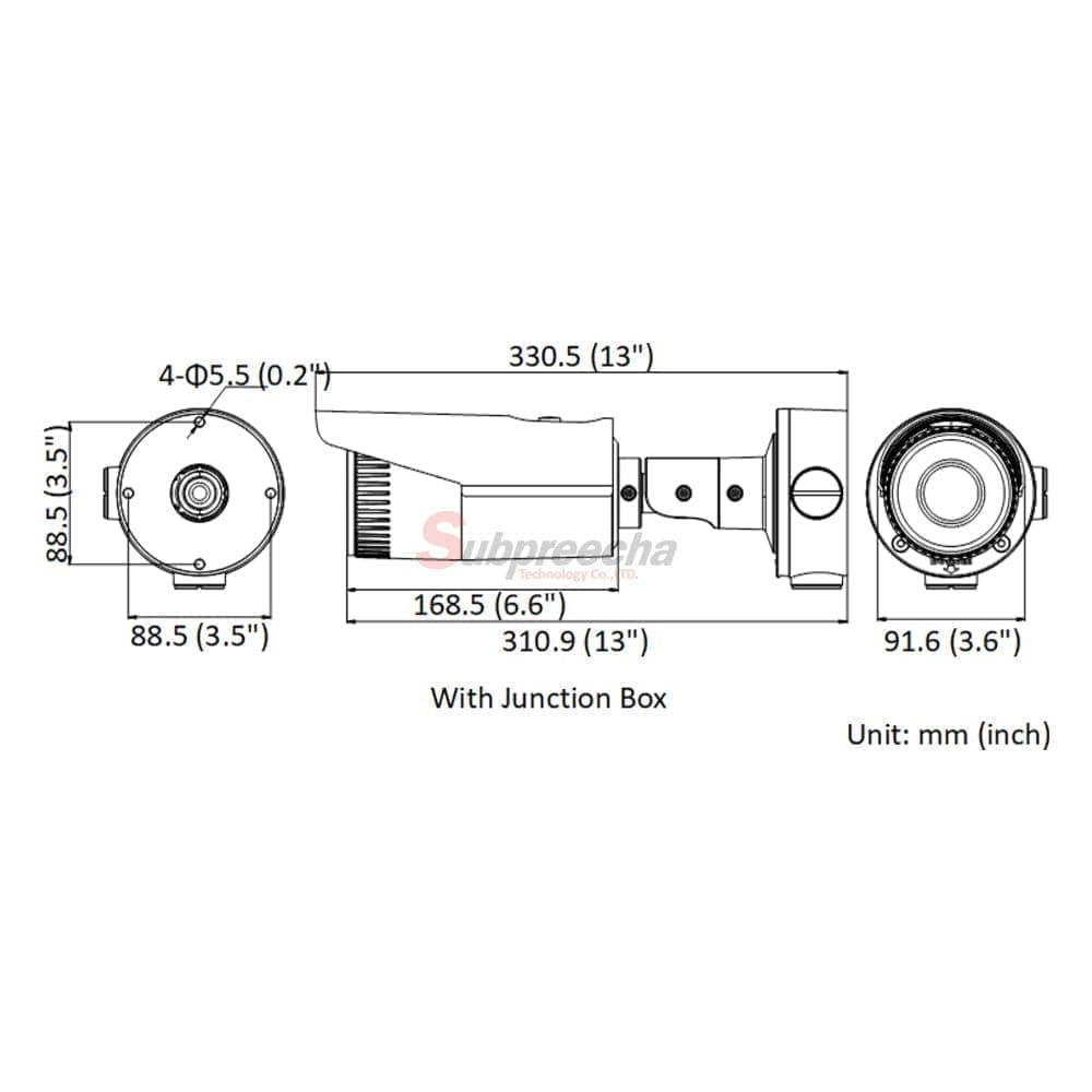 DS2CD3621G0IZSDimensionsimage1 ทรัพย์ปรีชา เทคโนโลยี