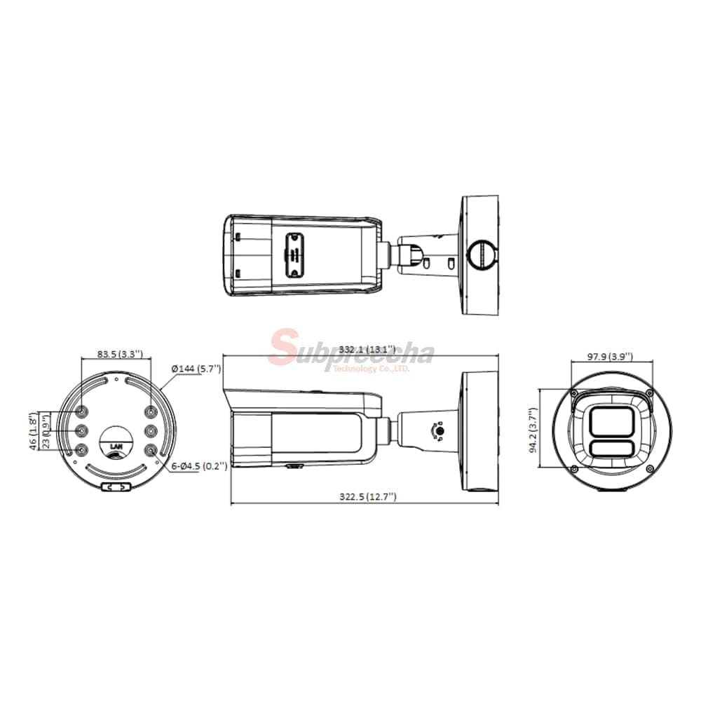 DS2CD3646G2IZSDimensionsimage1 ทรัพย์ปรีชา เทคโนโลยี