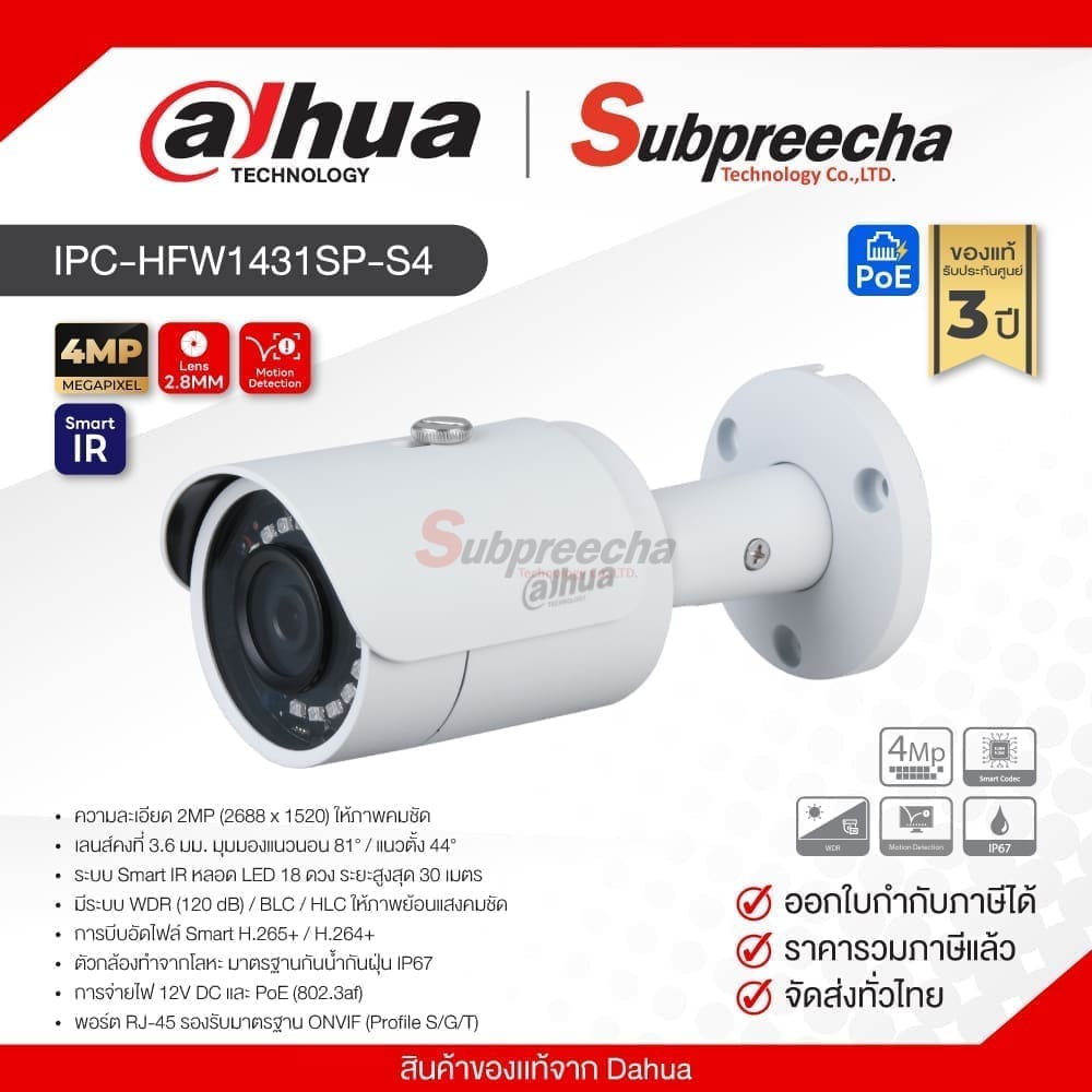 IPCHFW1431SPS430 ทรัพย์ปรีชา เทคโนโลยี
