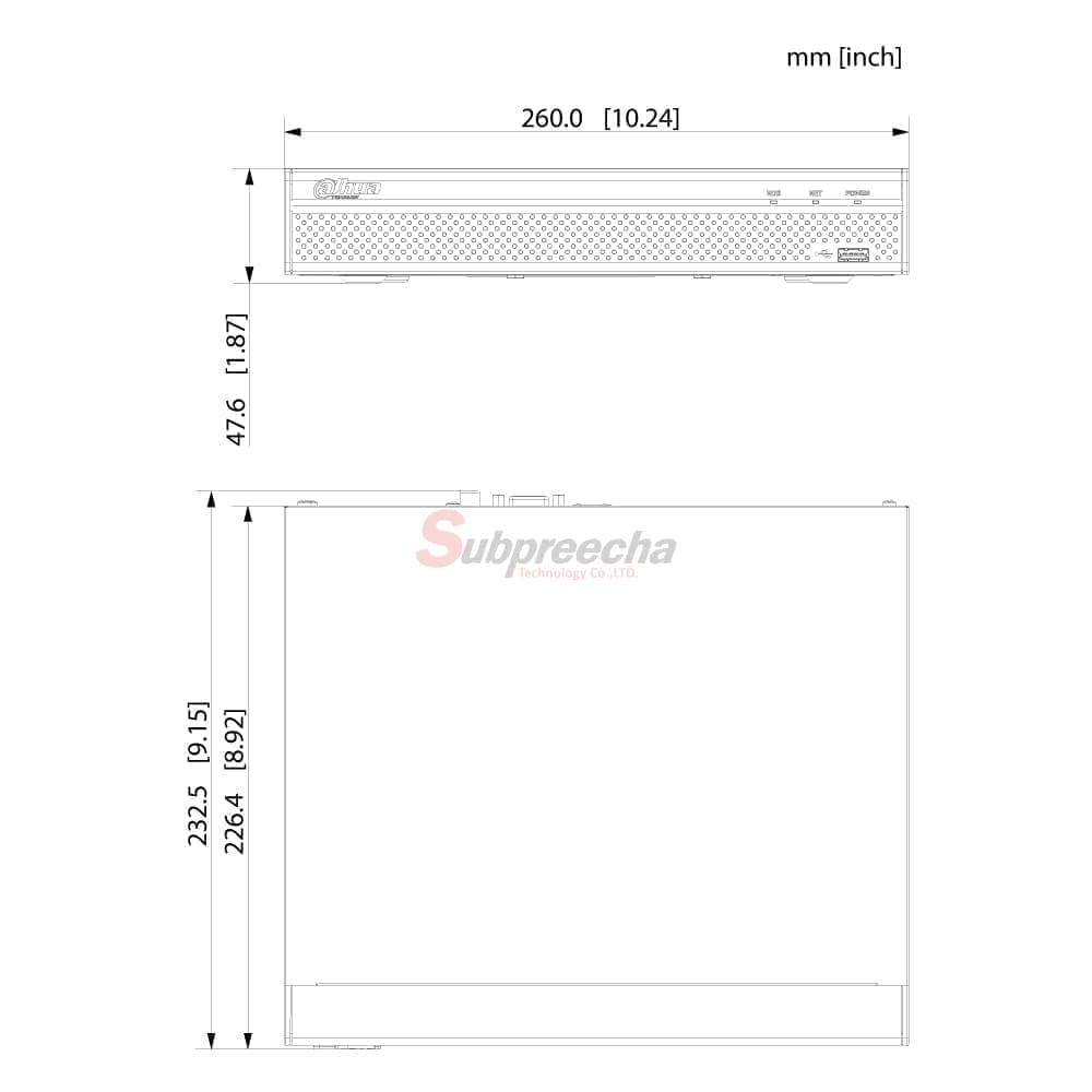 NVR4104HSP4KS3DIMENSIONS ทรัพย์ปรีชา เทคโนโลยี