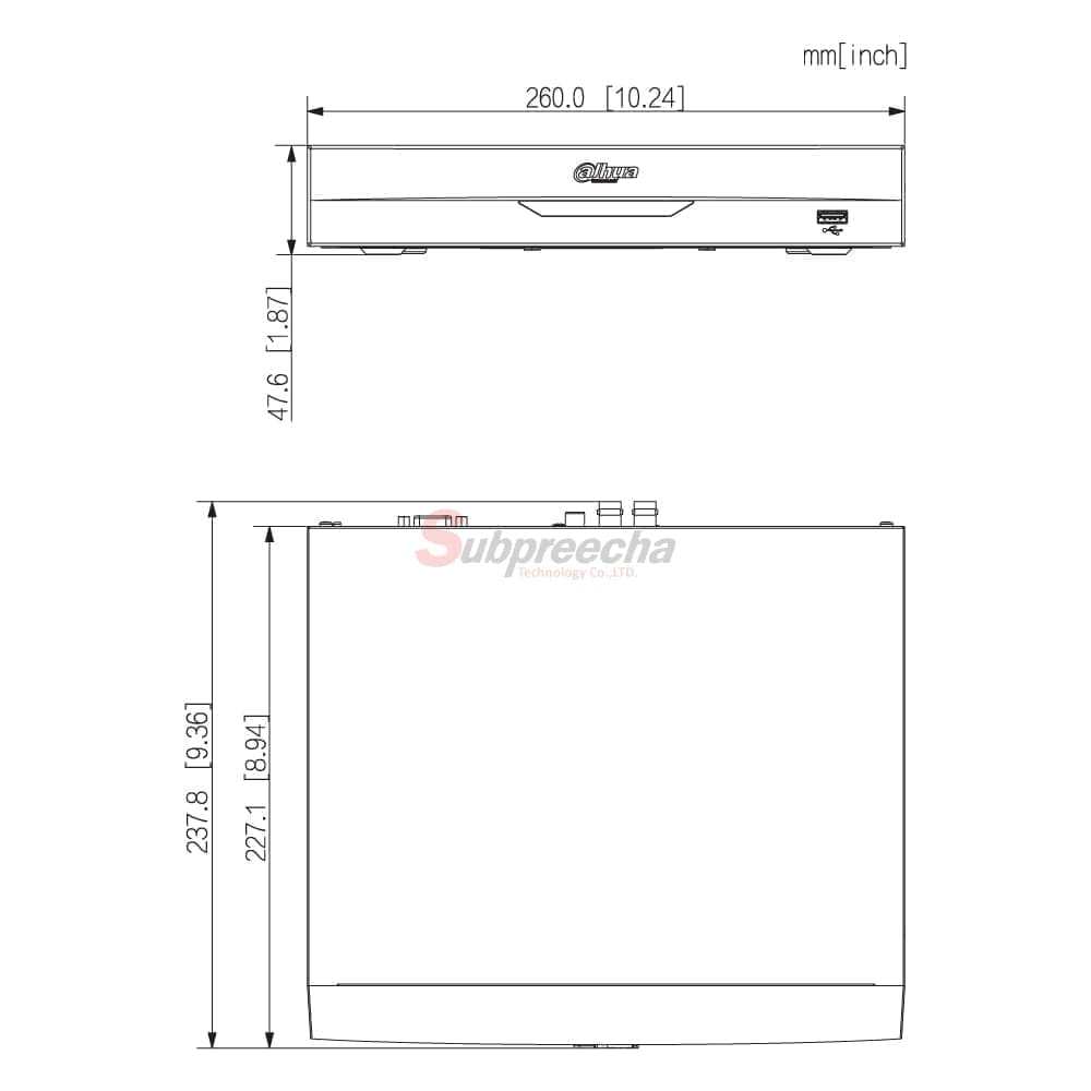 XVR5104HS5MI3DIMENSIONS ทรัพย์ปรีชา เทคโนโลยี
