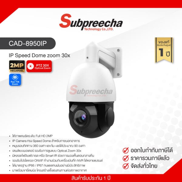 CAD-8950IP / IP Speed Dome zoom 30x
