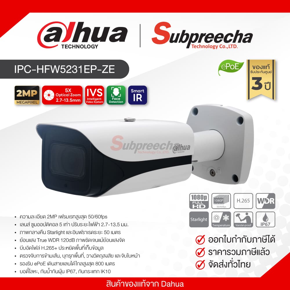 IPCHFW5231EPZE30 ทรัพย์ปรีชา เทคโนโลยี